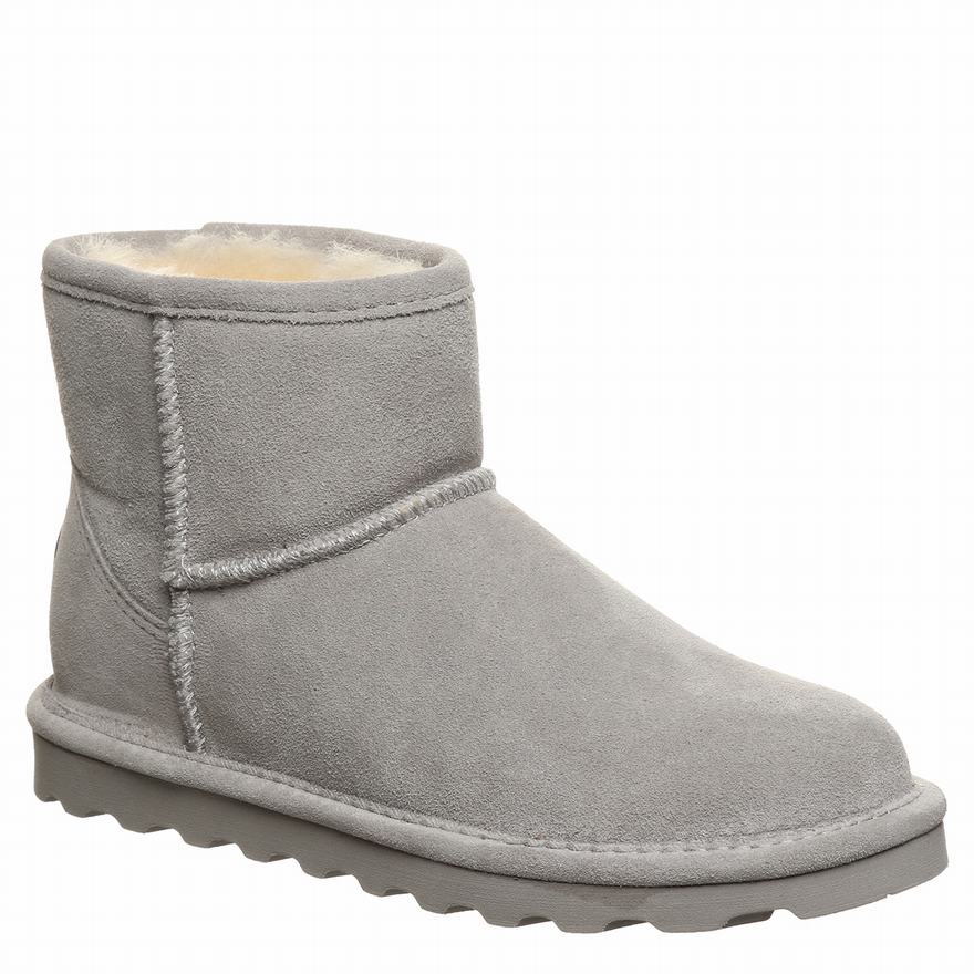 Bearpaw Alyssa Snow Boots UK - Women's Boots Grey ||DZCOFQ-209||